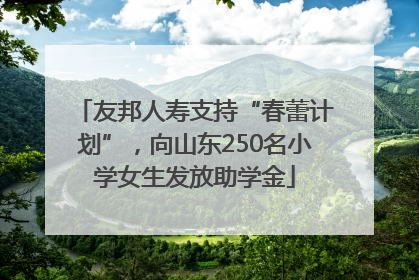 友邦人寿支持“春蕾计划”，向山东250名小学女生发放助学金